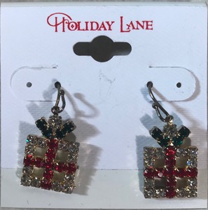 lot 54 image: Holiday Lane Ear Rings
