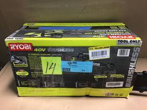 lot 14 image: 16 in. 40-Volt Brushless Lithium-Ion Cordless Chainsaw (Tool Only) &nbspin good condition 