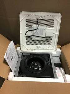 lot 17 image: WhisperThin Pick-A-Flow 80 or 100 CFM Exhaust Fan with LED Light Low Profile Ceiling or Wall and 4 in. Oval Duct Adapter &nbspin good condition 