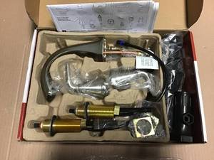 lot 23 image: Pasadena 8 in. Widespread 2-Handle Bathroom Faucet in Brushed Nickel by Pfister &nbspin good condition 
