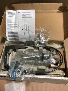 lot 34 image: Ara 8 in. Widespread 2-Handle Bathroom Faucet with Metal Drain Assembly in Chrome by Delta &nbspin good condition 