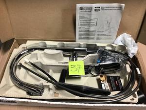 lot 37 image: Essa Single-Handle Pull-Down Sprayer Kitchen Faucet with MagnaTite Docking in Chrome by Delta &nbspin good condition 