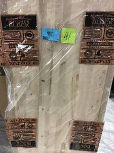 lot 41 image: Unfinished Birch 4 ft. L x 25 in. D x 1.5 in. T Butcher Block Countertop &nbspin good condition 