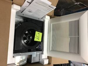 lot 59 image: WhisperValue DC Pick-A-Flow 50, 80 or 100 CFM Ceiling or Wall Low Profile Housing Depth Energy Star Bath Exhaust Fan &nbspin good condition 