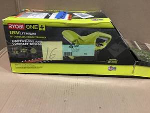 Ryobi One 18V Lithium 18 Cordless Hedge Trimmer Open box