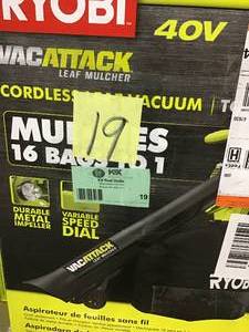 40-Volt Lithium-Ion Cordless Battery Leaf VacuumMulcher (Tool Only) in good conditon