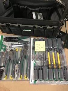 Electrians Tools Heavy Duty Storage Bag Commerial Electric only case Tools included  (see Pictures) in good condition