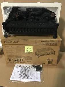 Pleasant Hearth Electric Fireplace Log Set with LED Glowing Ember Bed in good condition