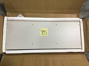 34.67 in. White Faux Wood 3-shelf Standard bookcase wirh door white 3 in good condition