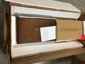 Hampton Harbor 25 in. W 4-Door Tall Cabinet in Sequoia in good condition
