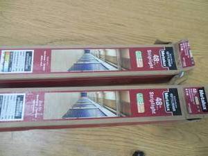 lot 16 image: (2) 4 ft. 1-Light Linear White Integrated LED Ceiling Strip Light with 2100 Lumens, 4000K