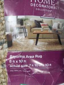lot 57 image: Bayonna Natural Tan 8 ft. x 10 ft. Solid Area Rug