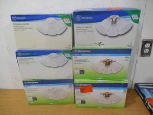 lot 75 image: (6) CEILING FAN LED LIGHT KIT