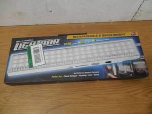 lot 79 image: Super Bright Portable Rechargeable 60 Integrated LED White Light Bar