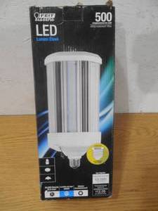 lot 80 image: 500-Watt Equivalent Corn Cob LED High Lumen Daylight (5000K) HID Utility LED Light Bulb