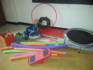 Noodles, Pads and more. Radio Trampoline.