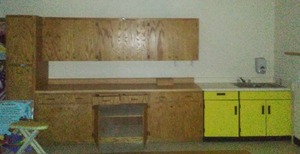 Sink & Cabinets - entire Wall.