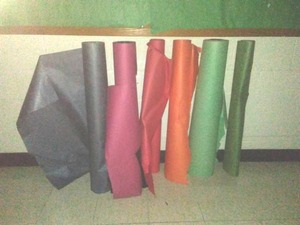 6 Rolls of Colored Paper.