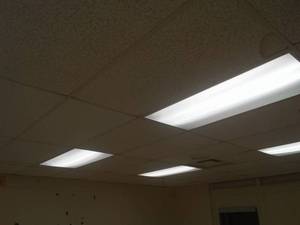 Ceiling Tile and Grid, Ductwork, wiring.