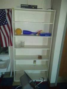 Entire Room, Bookcase, Ceiling, Whiteboards, electrical and radiator.
