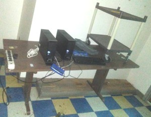 2 Acer Computers, Table, Cart and More.
