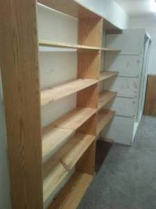 Shelving 16 ft. x 7 ft. T.