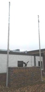 2 Flag Poles