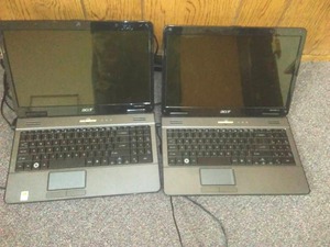 2 Acer laptops.