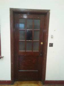 Door, all framing and molding.