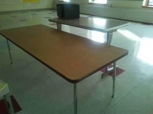 Misc. contents, smart Board, white board, cork board, 2 tables & more 1