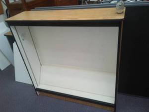 Metal Bookcase with Shelves.