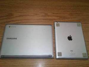 iPad and Samsung Chrome Notebooks. Loc Media Rm