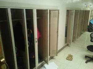 18 Built in Recessed Lockers.