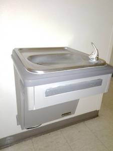 Elkay drinking fountain.