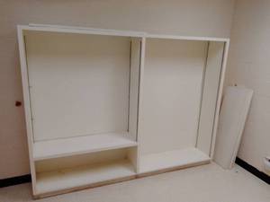 Wood Shelving and more � contents of the room