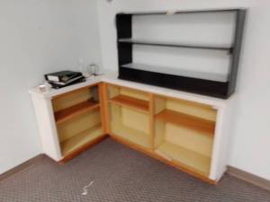 Shelving, Mirror and more.