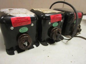 lot 204 image: INTERCHANGEABLE IGNITION TRANSFORMERS