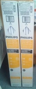 Phillips T8 Fluorescent bulbs.