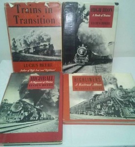 4 Lucius Beebe Train books