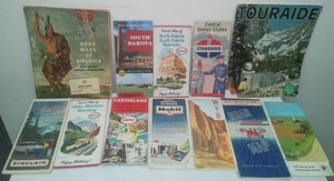 12 Road Maps. United States, States Mobil, Union, Sinclair, Enco, Carter, Standard, Texaco.
