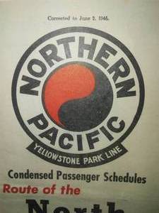 Northern Pacific Railroad Rail Line. Calendars, notepads Postcards, Schedules and more.