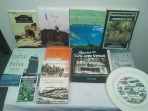 MN, WI & ND books - Weather, logging, The Forum, Sugar beets, MN plate.