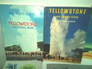 Yellowstone National Park - Haynes Side 5 Brochures, Postcard, booklet, Vintage Views.