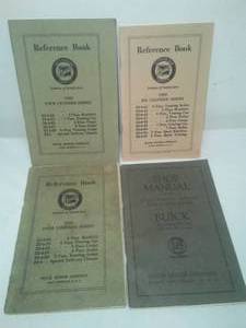 4 Authentic Buick 1923 Reference Books.