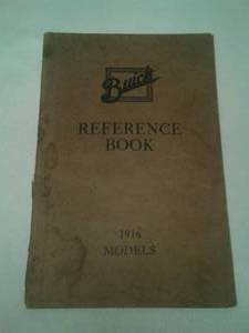 Buick 1916 Reference Book