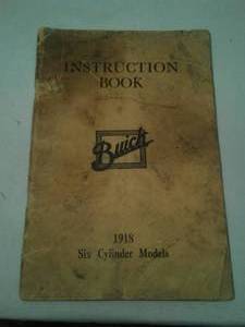 Buick 1918 Instruction Book.
