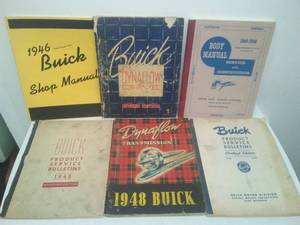 Buick 1946-1948 Manuals. (6)