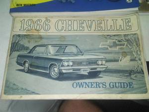 1966 Chevelle owners Guide.