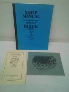 Buick 1925 Shop Manual, Instruction Book, Mechanical Features.