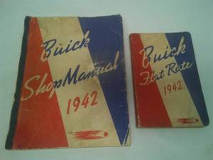 Buick 1942 Authentic Shop Manual & Flat Rate.
